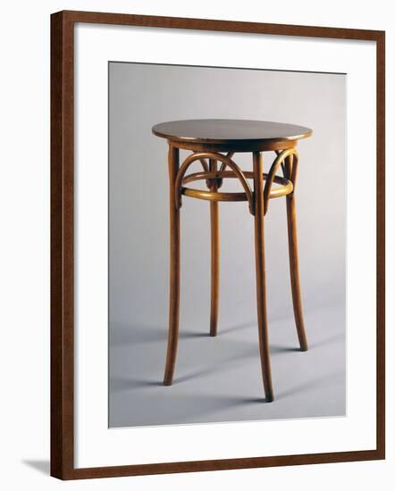 Thonet Style Table, 1920, Bentwood, Italy-null-Framed Giclee Print