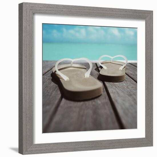 Thong Shoes-null-Framed Photographic Print