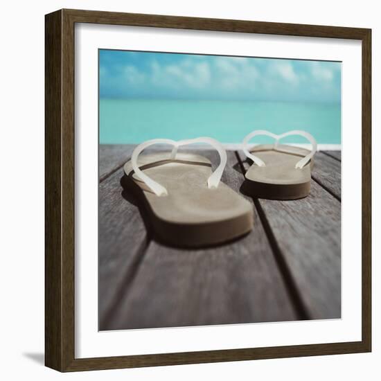 Thong Shoes-null-Framed Photographic Print