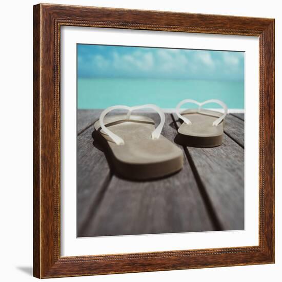Thong Shoes-null-Framed Photographic Print