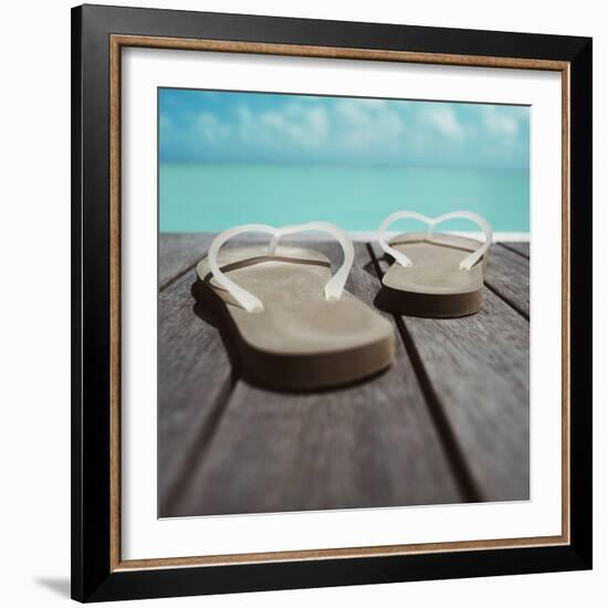 Thong Shoes-null-Framed Photographic Print