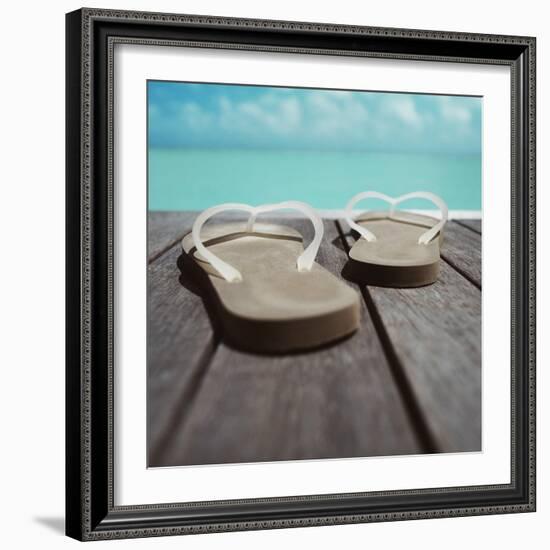 Thong Shoes-null-Framed Photographic Print