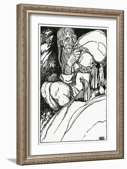 Thor and the Giant Skrymir, from 'The Book of Myths' by Amy Cruse, 1925-null-Framed Giclee Print