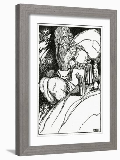 Thor and the Giant Skrymir, from 'The Book of Myths' by Amy Cruse, 1925-null-Framed Giclee Print