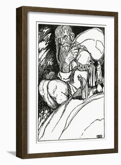 Thor and the Giant Skrymir, from 'The Book of Myths' by Amy Cruse, 1925-null-Framed Giclee Print