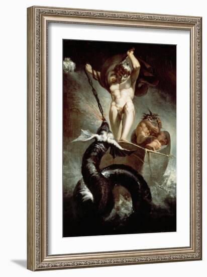 Thor Fighting Midgard Snake, 1788-Henry Fuseli-Framed Giclee Print