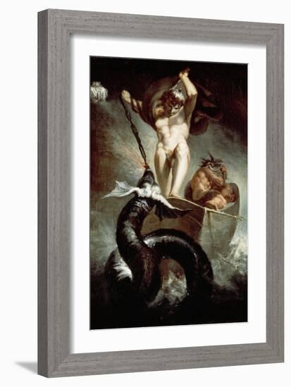 Thor Fighting Midgard Snake, 1788-Henry Fuseli-Framed Giclee Print