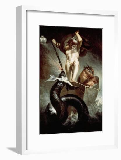 Thor Fighting Midgard Snake, 1788-Henry Fuseli-Framed Giclee Print