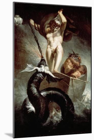 Thor Fighting Midgard Snake, 1788-Henry Fuseli-Mounted Giclee Print