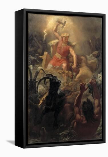 Thor's Fight with the Giants, 1872-Marten Eskil Winge-Framed Premier Image Canvas