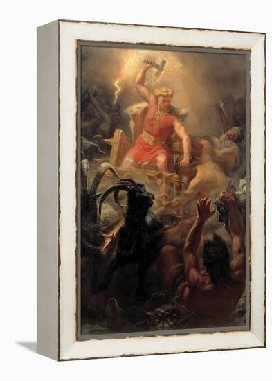 Thor's Fight with the Giants-Marten Eskil Winge-Framed Premier Image Canvas