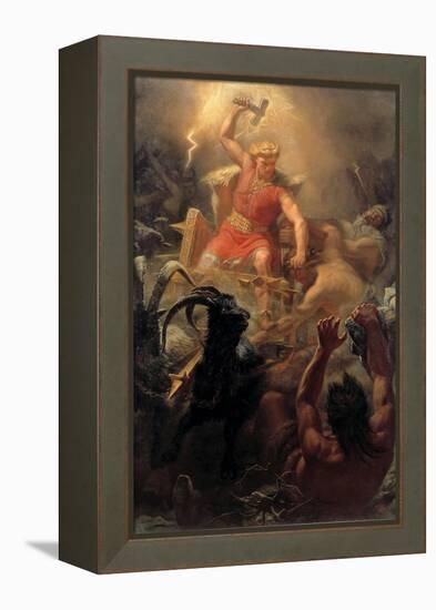 Thor's Fight with the Giants-Marten Eskil Winge-Framed Premier Image Canvas