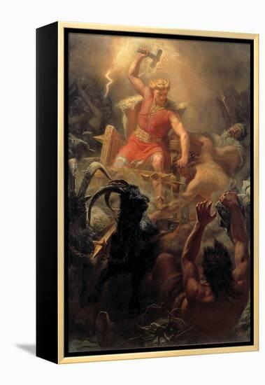 Thor's Fight with the Giants-Marten Eskil Winge-Framed Premier Image Canvas