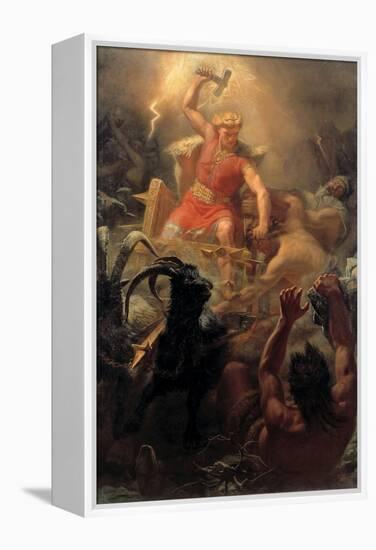 Thor's Fight with the Giants-Marten Eskil Winge-Framed Premier Image Canvas