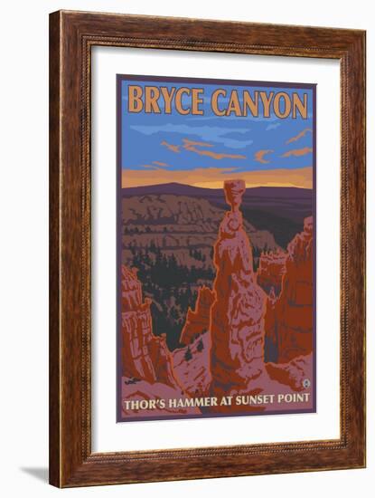 Thor's Hammer, Bryce Canyon, Utah-Lantern Press-Framed Art Print