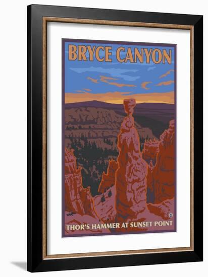 Thor's Hammer, Bryce Canyon, Utah-Lantern Press-Framed Art Print