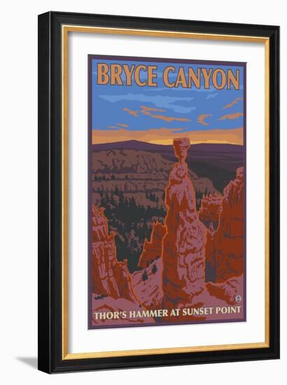 Thor's Hammer, Bryce Canyon, Utah-Lantern Press-Framed Art Print