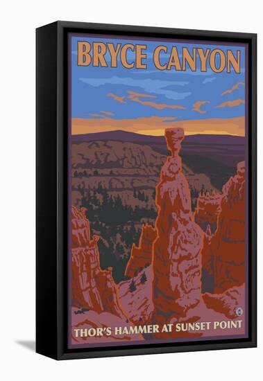 Thor's Hammer, Bryce Canyon, Utah-Lantern Press-Framed Stretched Canvas