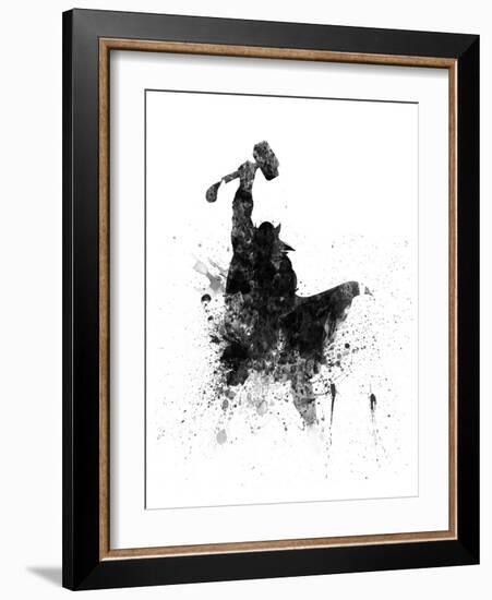 Thor Watercolor I-Jack Hunter-Framed Art Print