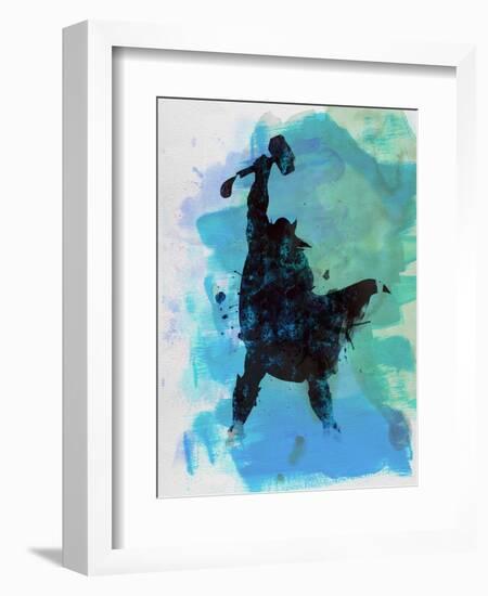 Thor Watercolor-Jack Hunter-Framed Premium Giclee Print