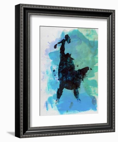 Thor Watercolor-Jack Hunter-Framed Premium Giclee Print