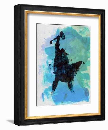 Thor Watercolor-Jack Hunter-Framed Premium Giclee Print