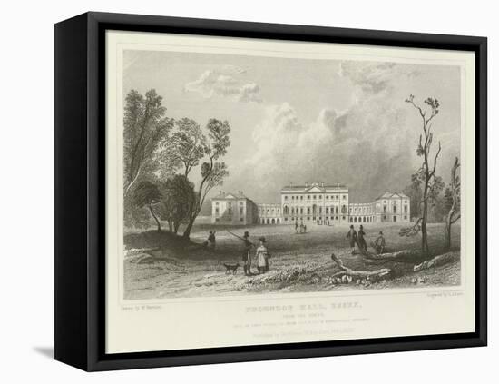 Thorndon Hall, Essex, from the North, Seat of Lord Petrie-William Henry Bartlett-Framed Premier Image Canvas