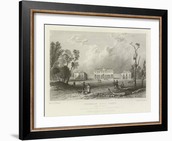 Thorndon Hall, Essex, from the North, Seat of Lord Petrie-William Henry Bartlett-Framed Giclee Print