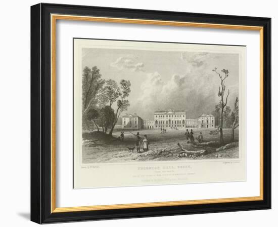 Thorndon Hall, Essex, from the North, Seat of Lord Petrie-William Henry Bartlett-Framed Giclee Print