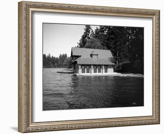 Thornewood Castle Boathouse, Lakewood, WA, 1916-Ashael Curtis-Framed Giclee Print