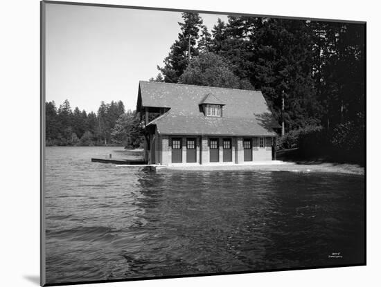 Thornewood Castle Boathouse, Lakewood, WA, 1916-Ashael Curtis-Mounted Giclee Print