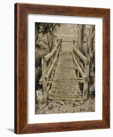 Thornham Bridge Sketch-Tim Kahane-Framed Photographic Print