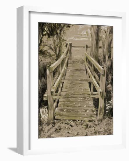 Thornham Bridge Sketch-Tim Kahane-Framed Photographic Print