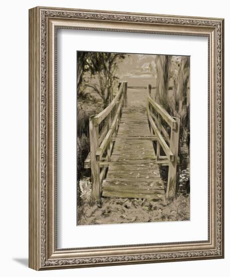 Thornham Bridge Sketch-Tim Kahane-Framed Photographic Print