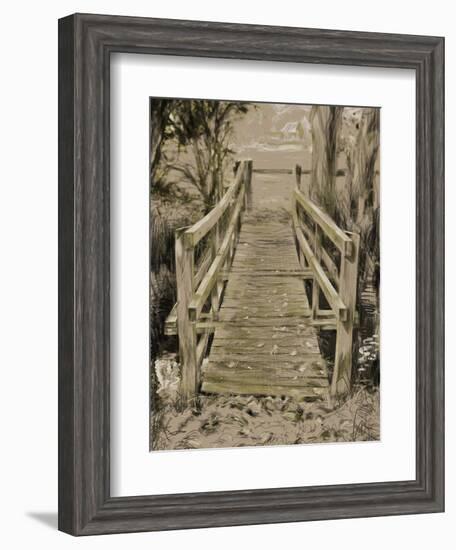 Thornham Bridge Sketch-Tim Kahane-Framed Photographic Print