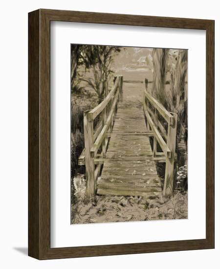 Thornham Bridge Sketch-Tim Kahane-Framed Photographic Print