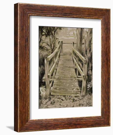 Thornham Bridge Sketch-Tim Kahane-Framed Photographic Print