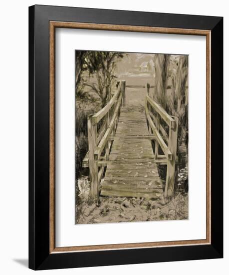 Thornham Bridge Sketch-Tim Kahane-Framed Photographic Print