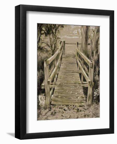 Thornham Bridge Sketch-Tim Kahane-Framed Photographic Print