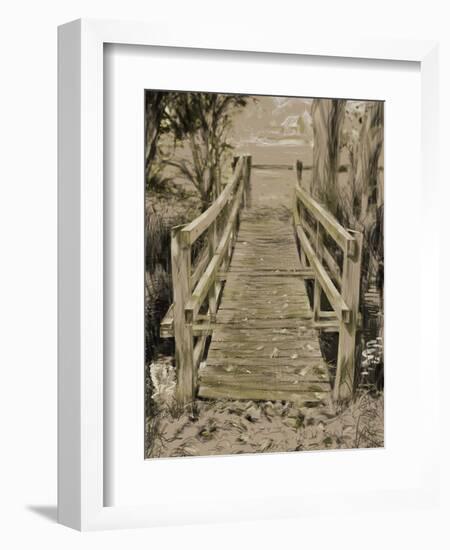 Thornham Bridge Sketch-Tim Kahane-Framed Photographic Print