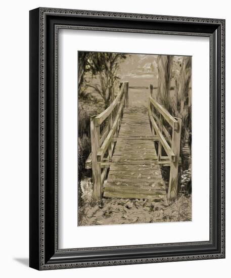 Thornham Bridge Sketch-Tim Kahane-Framed Photographic Print