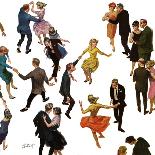 "Different Dancing Styles," Saturday Evening Post Cover, November 4, 1961-Thornton Utz-Giclee Print