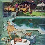 "Unwelcome Pool Guests," July 22, 1961-Thornton Utz-Giclee Print