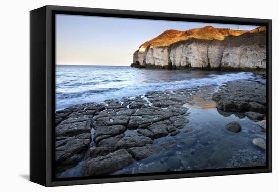 Thornwick Bay at Sunset-Mark Sunderland-Framed Premier Image Canvas