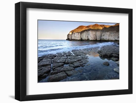 Thornwick Bay at Sunset-Mark Sunderland-Framed Photographic Print