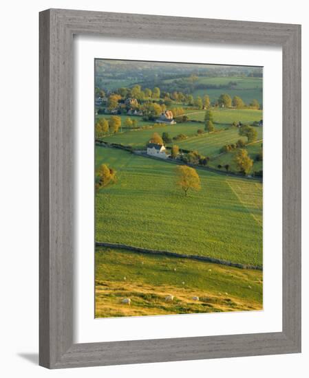 Thorpe Cloud, Dovedale, Peak District National Park, Derbyshire, England, UK-Charles Bowman-Framed Photographic Print