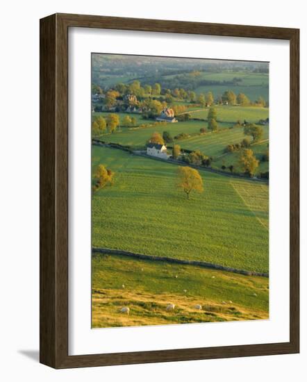 Thorpe Cloud, Dovedale, Peak District National Park, Derbyshire, England, UK-Charles Bowman-Framed Photographic Print