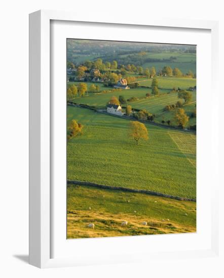 Thorpe Cloud, Dovedale, Peak District National Park, Derbyshire, England, UK-Charles Bowman-Framed Photographic Print