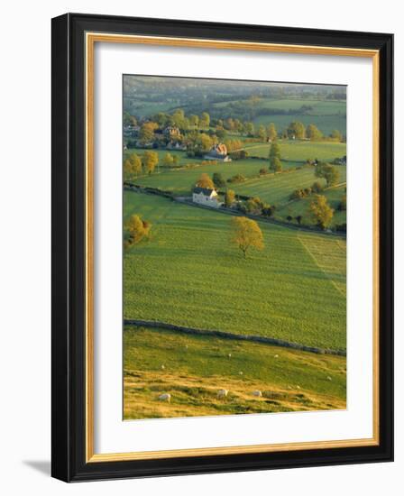 Thorpe Cloud, Dovedale, Peak District National Park, Derbyshire, England, UK-Charles Bowman-Framed Photographic Print