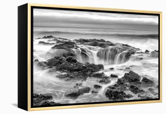 Thors Well BW-Stan Hellmann-Framed Stretched Canvas